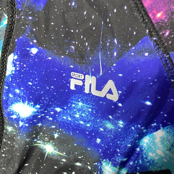 FILA Sport Long Sleeve Galaxy Mesh Zip Up Windbreaker Size Small Running Jacket - Picture 4 of 11